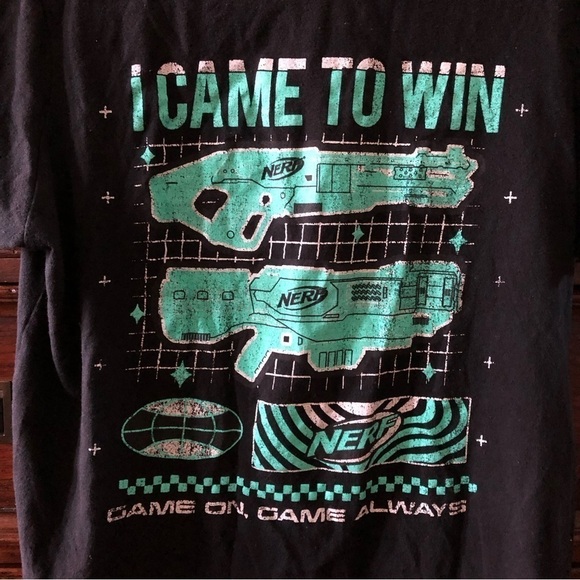 Nerf black short sleeve graphic tee in size L - Picture 3 of 6